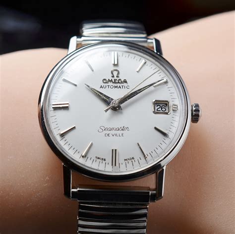 omega seamaster deville automatic stainless steel|omega automatic de ville vintage.